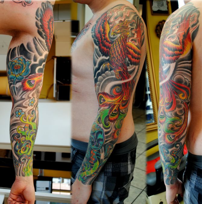 20 Color Sleeve Tattoos
